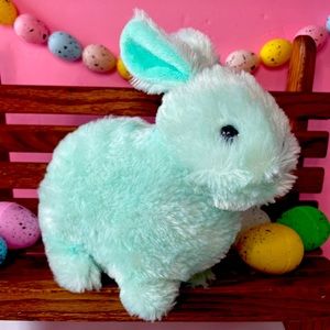 Inter American Plush Easter Bunny 9” Teal Y2K